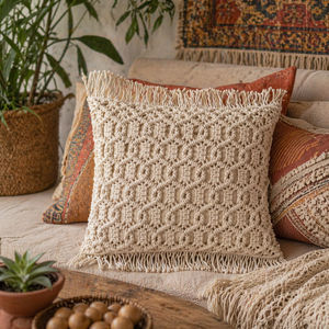 Bohemian Macrame Cushion Sleeve For Pillows